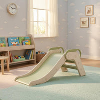 Foldable Indoor Slide Built in Handholds Children'domestic Slide Smooth Sliding Surface