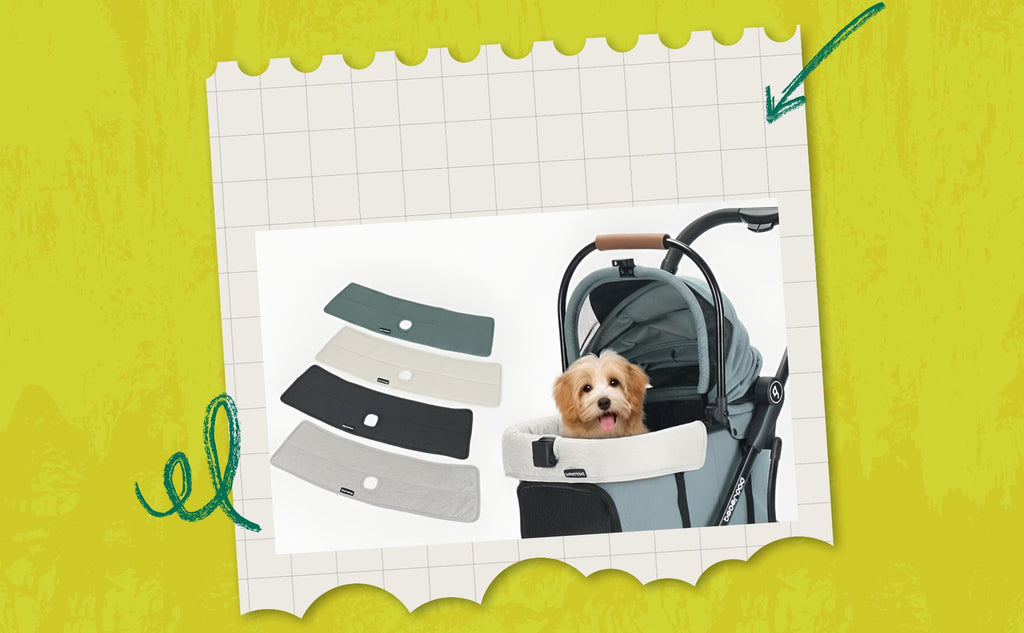 Washable non-slip pet stroller pad