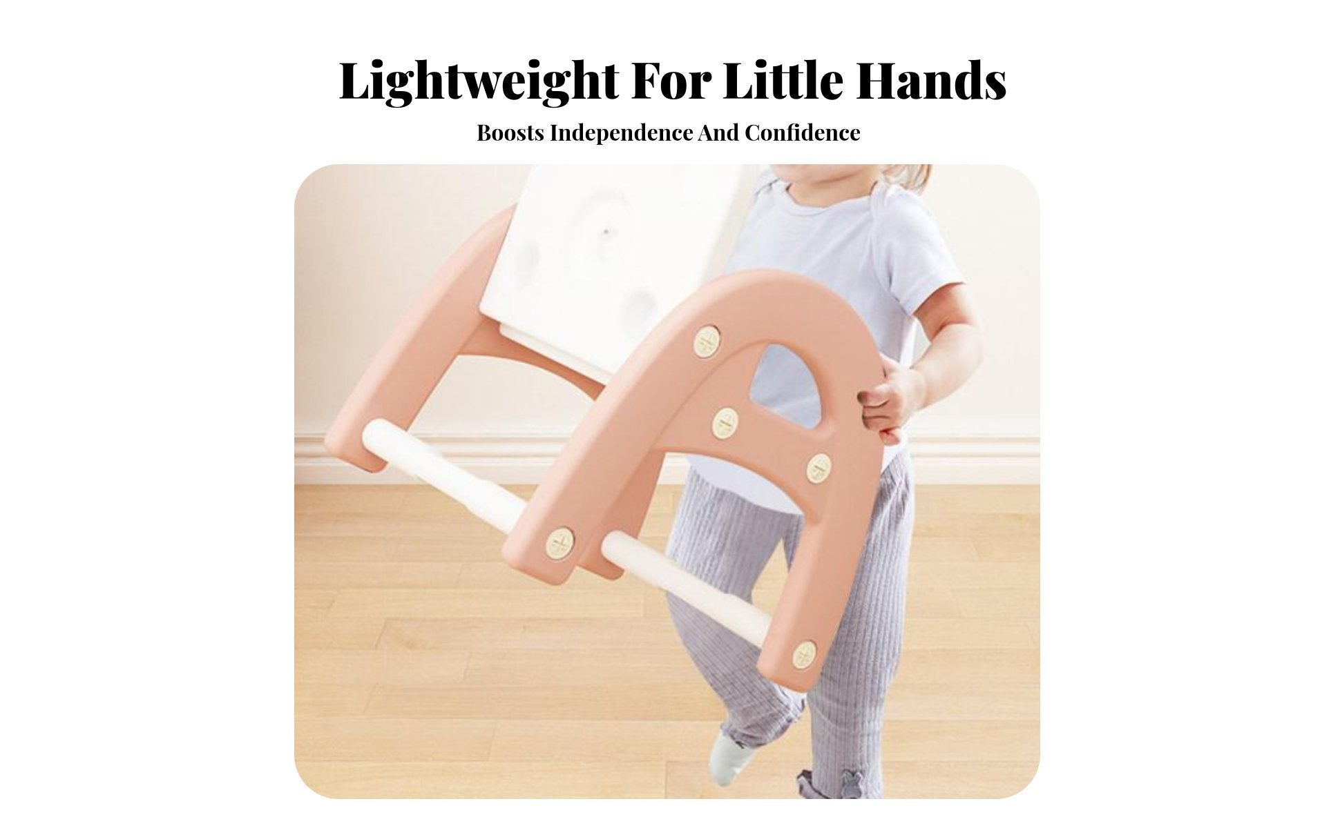Arched Leg Toddler Chair Stable Structure Small Four-Legged Seat Easy to Clean