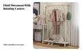unattachedstanding Design kids' Dress-up Rack Stable Base House-Shaped Clothes Rack Side hangers children's Furniture Easy Assembly for Toddlers, Babies, Parents, Bedroom, Playroom, Entryway, Laundry Room