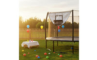 Trampoline Basketball Hoop Adjustable Cords Sports Gear PVC Material for Outdoor