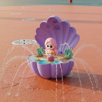 72 Pieces Mermaid Shell Sprinkler Hose Connected Water Spray Toy Easy to Install
