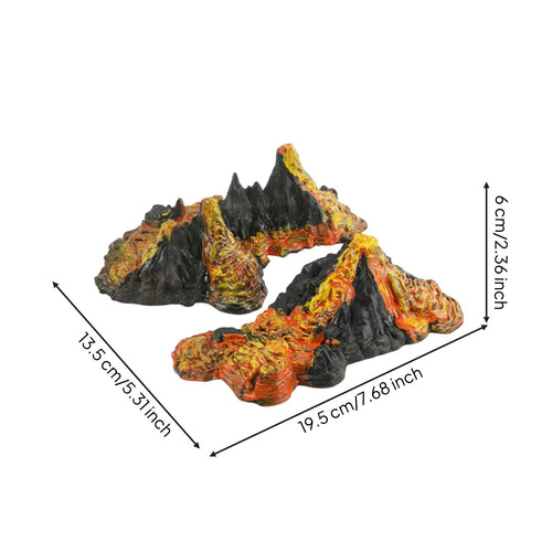 Volcano Model Set Long-Lasting Soft Plastic Erupting Volcano Figurine Hand