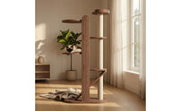 Wooden Cat Climber Climbing Tree Compact Cat Climbing Floor-Standing Structure Standing Pet Accessory