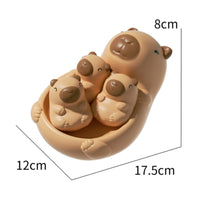 4 Pieces Capybara Bath Toy Set Rounded Edges for Pool, Young Children