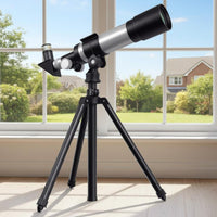 Astronomical Telescope Stable Tripod Stargazing Telescope Portable Science Toy for Students