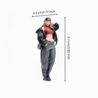 Miniature Scene People Figurine Realistic Details Small-Scale Decor