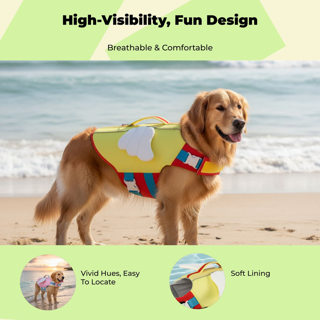 High-buoyancy dog life jacket