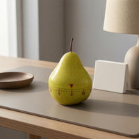 Mechanical Kitchen Timer Glossy Pear-Shaped Timer No Batteries Needed