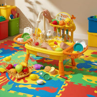Duck Themed Toy Sink 7 L Basin Playset Drying Rack