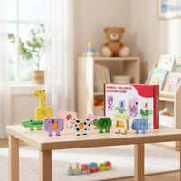 Vehicle Stacking Toy Early Education Balance Stacking Game for Preschoolers