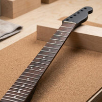 Black Matte Tele-Style Design Neck Dot Inlays 22 Fret Guitar Neck for DIY Users