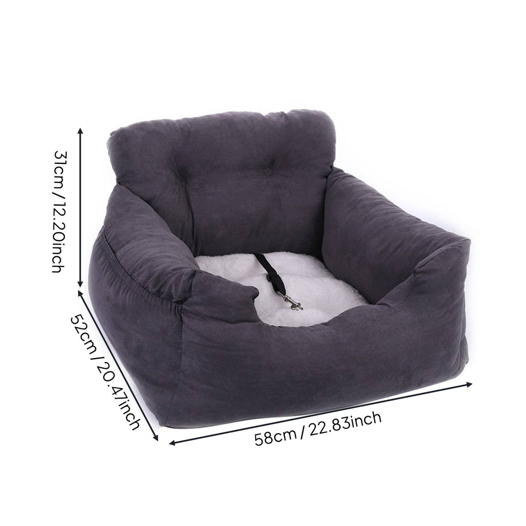 Car Console Pet Seat Warm Armrest Dog Easy Installation Soft Pet Bed Travel Bed for Cats