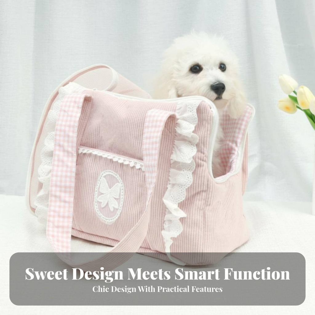 Soft-Sided Mesh pet transporter Multiple Carrying choices for Outings, Public Transport