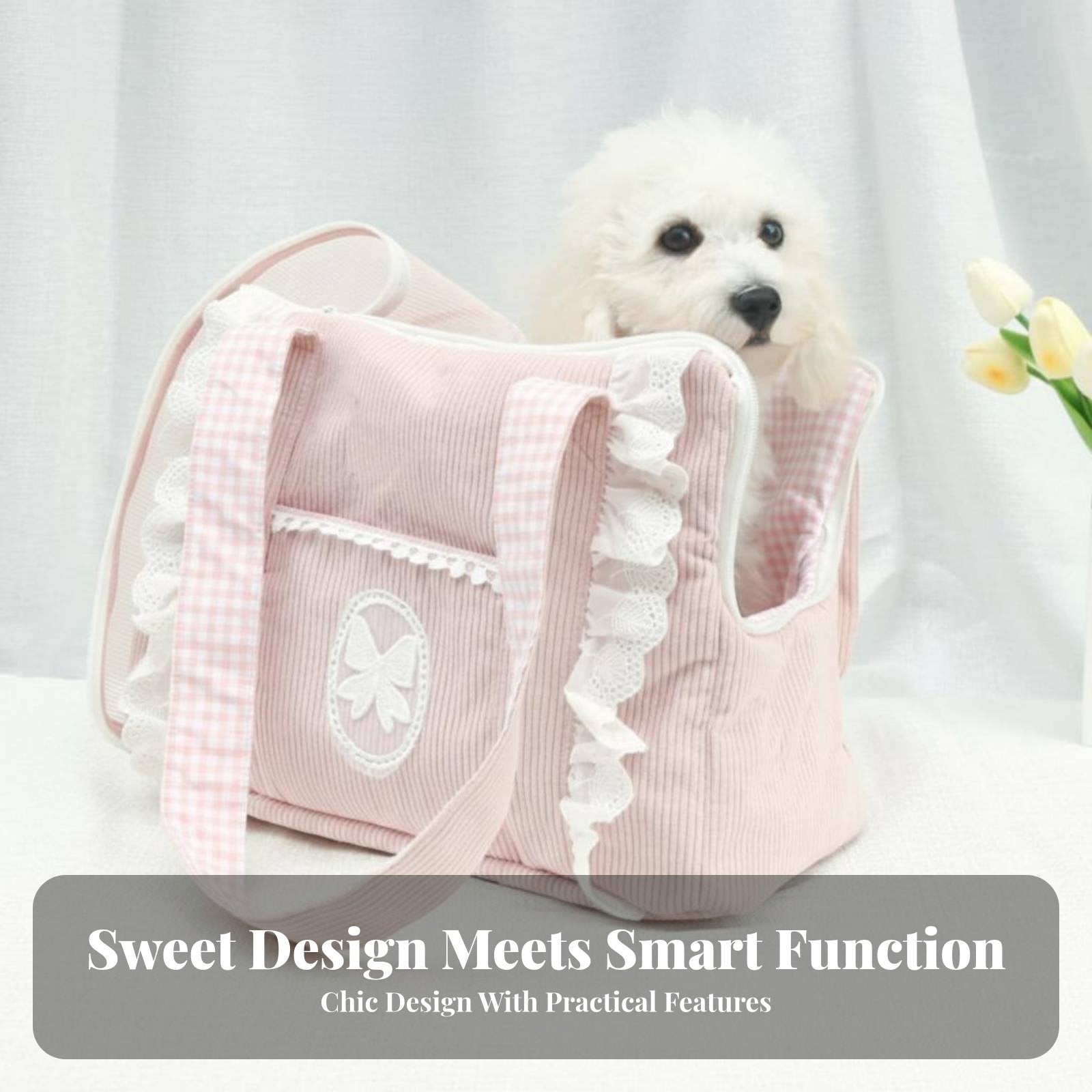 Soft-Sided Mesh pet transporter Multiple Carrying choices for Outings, Public Transport