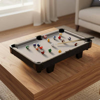Mini Pool Table Space Saving Tabletop Billiards Set Stable and Sturdy for Family