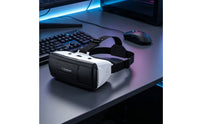 VR Headset with Headphones Wide Phone Compatibility 3D Immersive Reality Headset