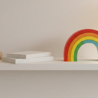 Rainbow Arch Stacking Toy Solid Wood Wooden Rainbow Stacker