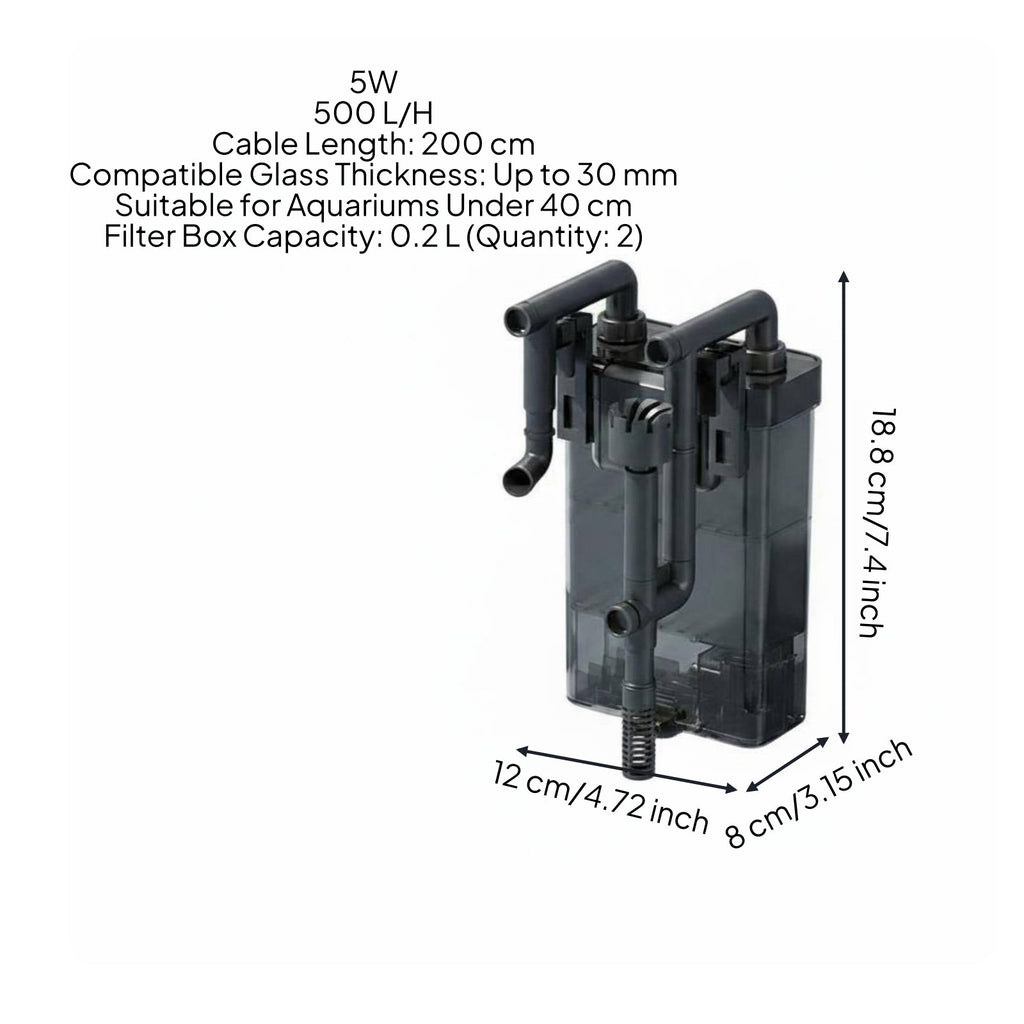 Aquarium Surface Skimmer Oil Film Removal 3-in-1 Aquarium Filter Pump