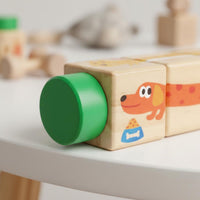 5 Pieces Creature Rotating Brain Teaser Sturdy Wood Rotating Creature Brain