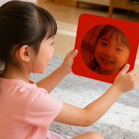 4 Pieces Interactive Sensory Wall Mirror Visual Bubble Wall Mirror Child-Centered Classroom Display for Preschoolers