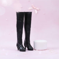 1/3 High Top Doll Boots Quality Material Doll's Black Boots Playset Accessory