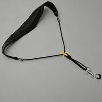 Leather Saxophone Strap Metal Hardware Padded Saxophone Strap Hook Clip