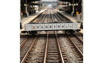 Florida FEC Carbon Car Detailed Lettering Model Train Miniature Rail Accessory