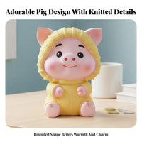 Piggy Bank Shatterproof Cartoon Pig Savings Bank Great Gift Home Decor Decoration for Kids, Children, Nursery Decor
