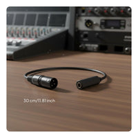 XLR to 1/4 Inch Adapter Stereo Audio Transfer for Recording Studio