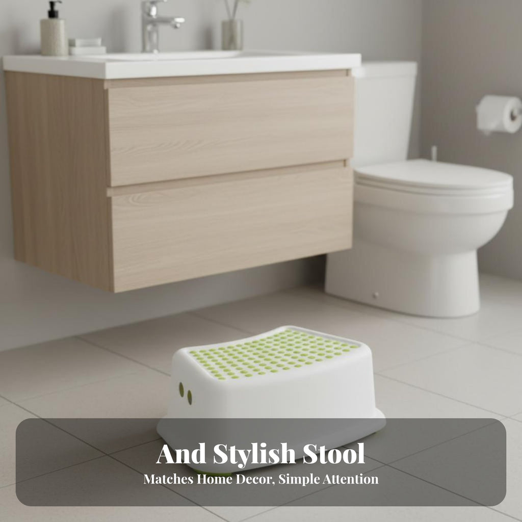 toddler's Step-up Stool Multi-Purpose Footstool Stable Base for Kitchen, Bedroom