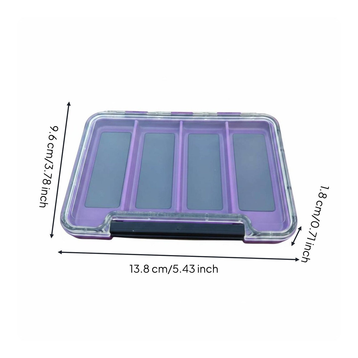 Fishing Hook Storage Case Secure Compartments Multi-Compartment Fishing Case