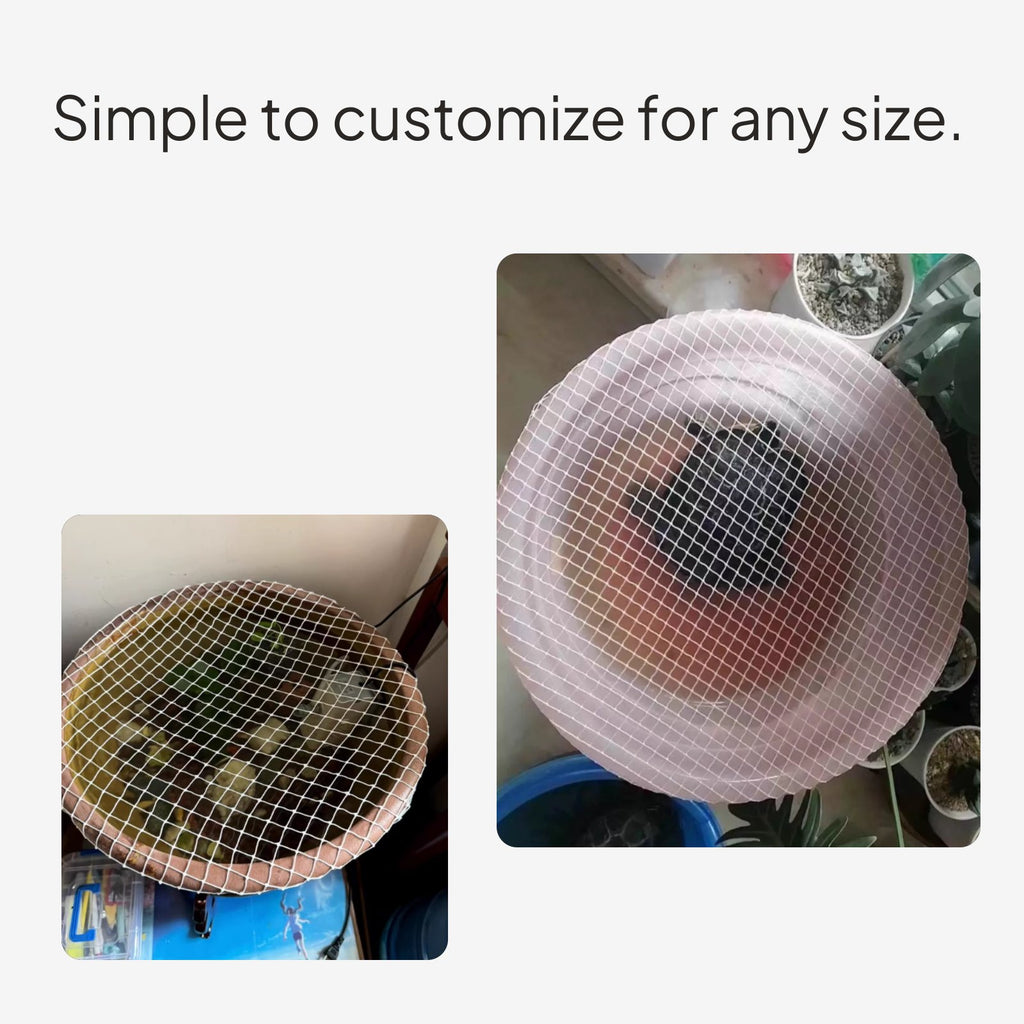 Round Aquarium Mesh Lid, Jump Guard, Cat Proof Cover