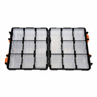 Double Sided Organizer Box Clear Double Sided Storage Box for Fishing, Workshop