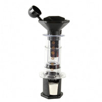 Manual Coffee Brewer Upright Clear Coffee Brewer Gilded Step Numbers Brew Gear