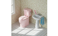 1:12 Scale Toilet Pretend Play Dollhouse Toilet Movable Lid for Miniature Scene