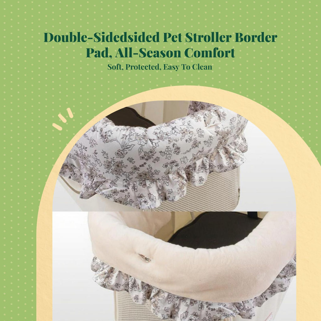 Orthopedic washable pet stroller pad