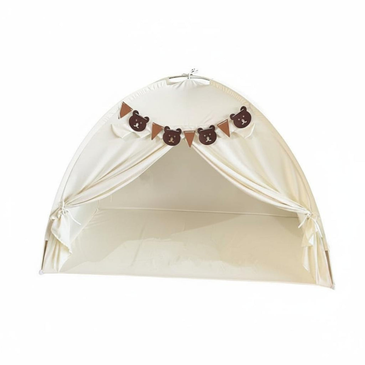 Indoor Sleeping Tent Spacious Princess Tent Cute Bear Decor for Bedside, Kids