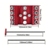 30 45 90 Degree Guide Wood and Metal Drilling Guide Red