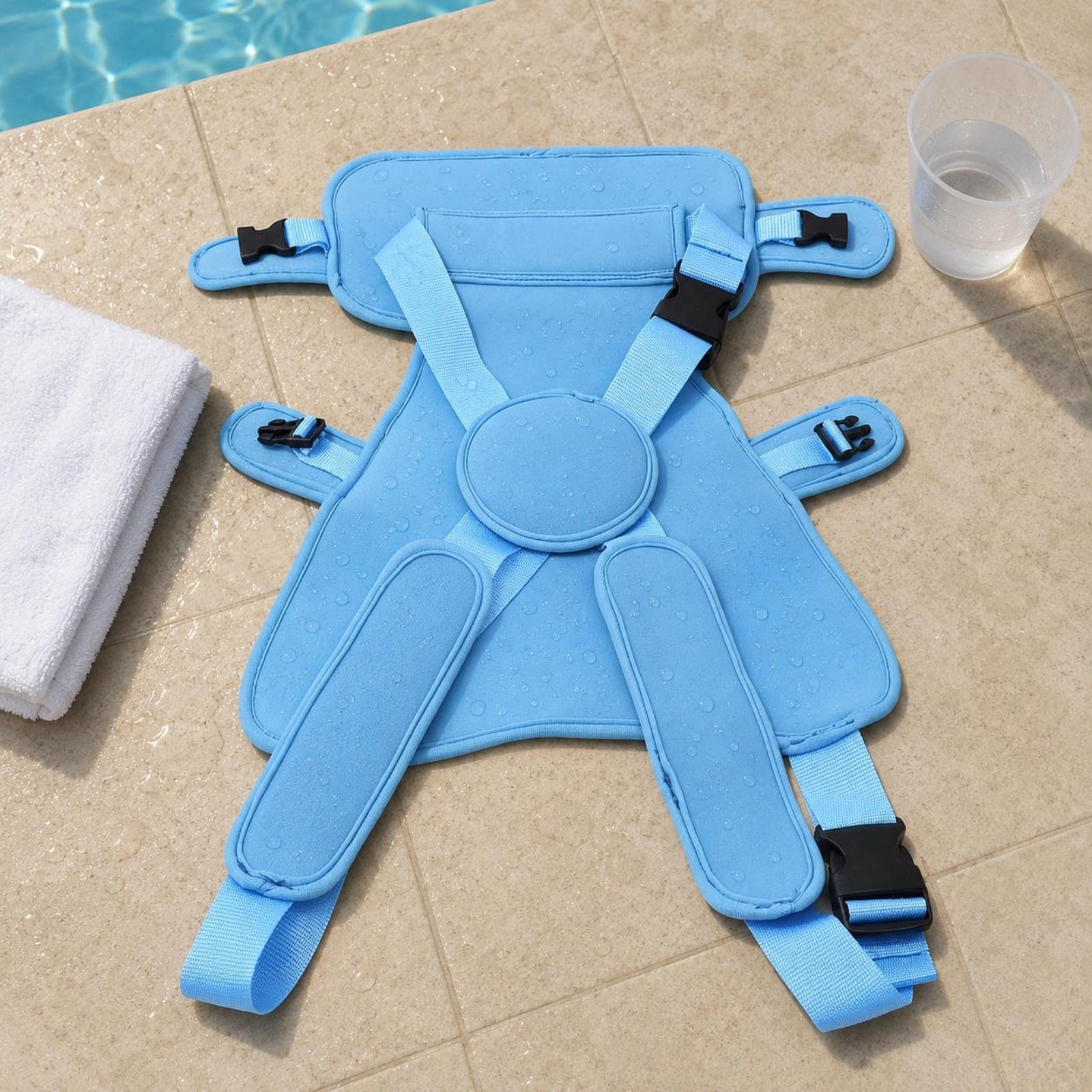 Baby Swimming Harness Adjustable Neoprene Swimming Harness Plastic Buckles