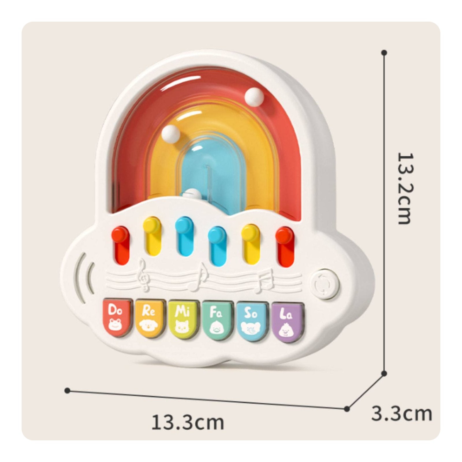 Marble Piano Toy Educational Kids Keyboard Piano Colorful for Young Children