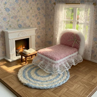 Soft Dollhouse Furniture Set Handmade 1:12 Scale Bedroom Furniture for Children