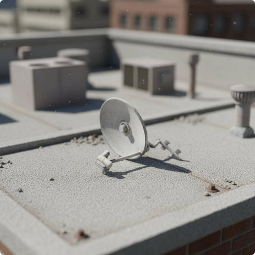 4 Pieces 1:64 Satellite Dish 3D Printed Communication Device Compact