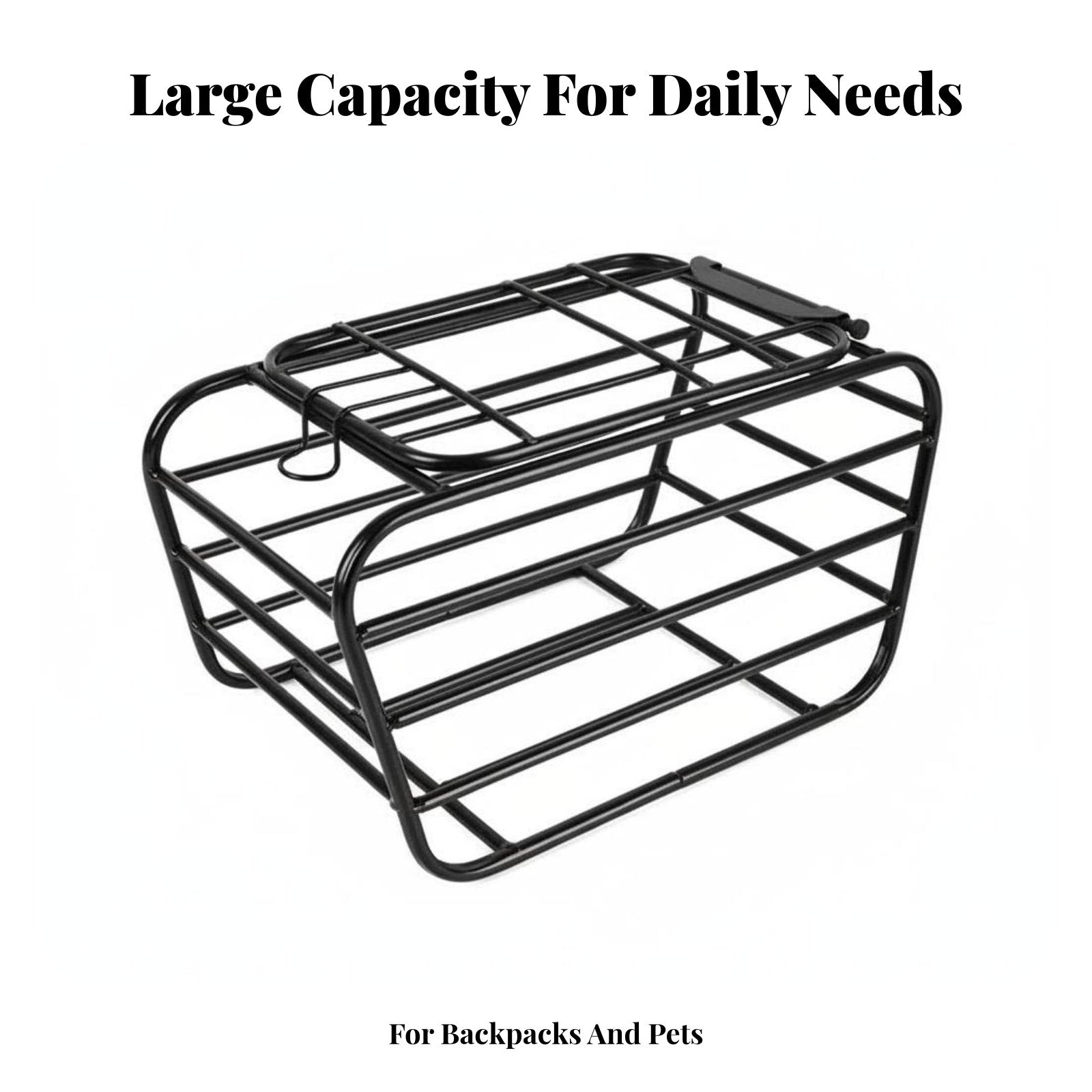 Multi-Functional Cycle Pet Carrier Basket Large Capacity Dog Bike Carrier Easy Installation for Travel