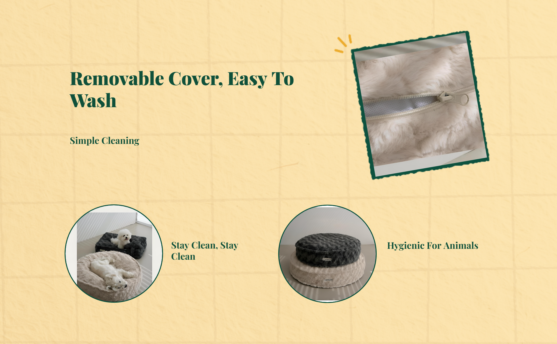 Ultra-Soft Plush Dog Bed Calming, Non-Slip, Easy to Clean