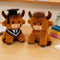 Highland Cow Stuffed Animal Full Filling Soft Toy for Students