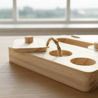 Wooden Parrot Foraging Toy Long-Lasting and Safe Wooden Bird Foraging Toy