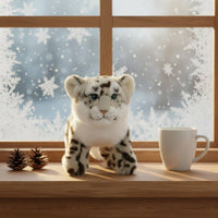 Realistic Arctic Leopard Stuffed Cuddly Arctic Leopard Stuffed