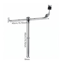 Half Cymbal Stand 19 Mm Tube Chrome Cymbal Stand Black Felt Tip