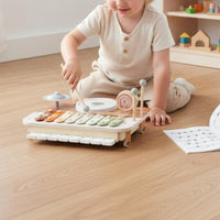Xylophone Drum Set Multifunction Percussion Playset Sensory Play for Children